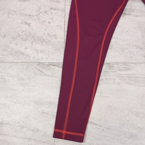 3/$20 Reebok Athletic Leggings Compression Workout Logo Contoured Gym Sporty - Picture 3 of 11